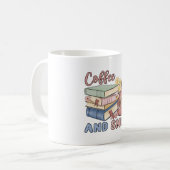 Koffie en kleine boeken | Nerdy Gifts | Koffiemok (Voorkant links)