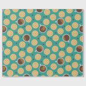 Koffie en koekjes cadeaupapier (Vlak)