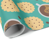 Koffie en koekjes cadeaupapier (Rol Hoek)