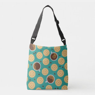 Koffie en koekjes crossbody tas