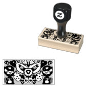 Koffie en koekjes en chocolade rubberstempel (Gestempeld)