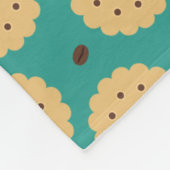 Koffie en koekjes fleece deken (Hoek)