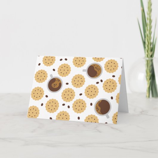 Koffie en koekjes kaart (Voorkant)