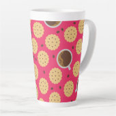 Koffie en koekjes latte mok (Rechterhoek)