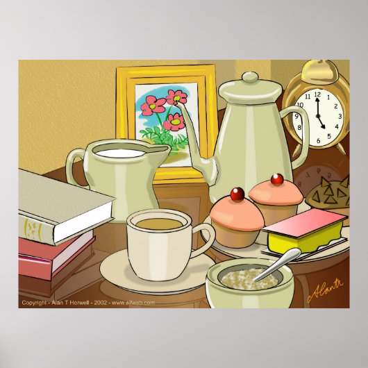 Koffie en koekjes poster (Voorkant)