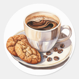 Koffie en koekjes Stickers
