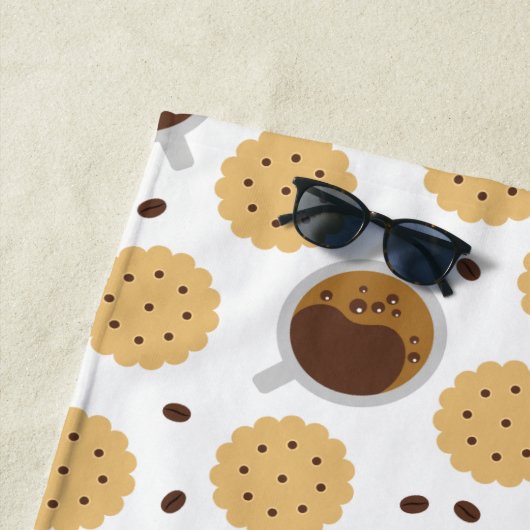 Koffie en koekjes strandlaken (In situ)