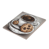 Koffie en koekjes tegeltje (Zijkant)