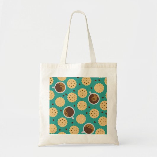 Koffie en koekjes tote bag (Voorkant)