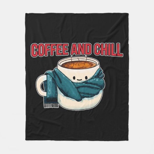 Koffie en koelen fleece deken (Voorkant)