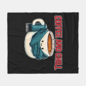 Koffie en koelen fleece deken (Voorkant (Horizontaal))