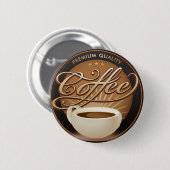 Koffie- en koffiebeker ronde button 5,7 cm (Voorkant /achterkant)