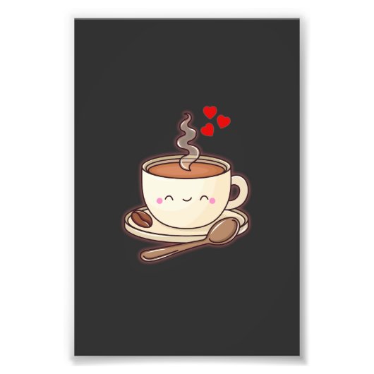 Koffie en koude foto afdruk (Voorkant)