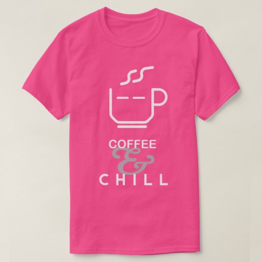 Koffie en koude t-shirt (Design voorkant)
