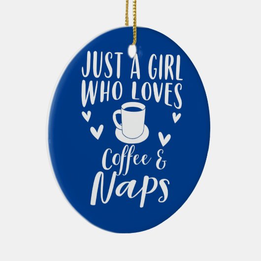 Koffie- en kranen-kleding Funny Nap Lovers Design Keramisch Ornament (Rechts)