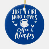 Koffie- en kranen-kleding Funny Nap Lovers Design Keramisch Ornament (Voorkant)