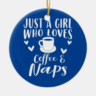 Koffie- en kranen-kleding Funny Nap Lovers Design Keramisch Ornament