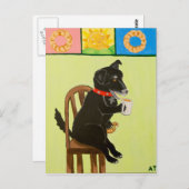 Koffie en krullers II Briefkaart (Voorkant / Achterkant)