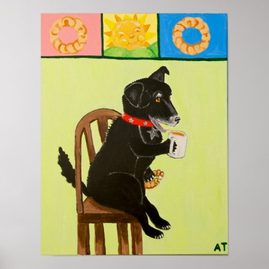 Koffie en krullers II Poster (Voorkant)