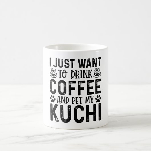 Koffie en Kuchi grappige hond Koffiemok (Center)