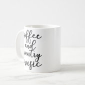 Koffie en landmuziek koffiemok (Voorkant links)