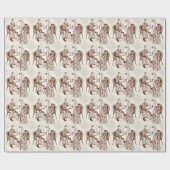 koffie en liefde cadeaupapier (Vlak)