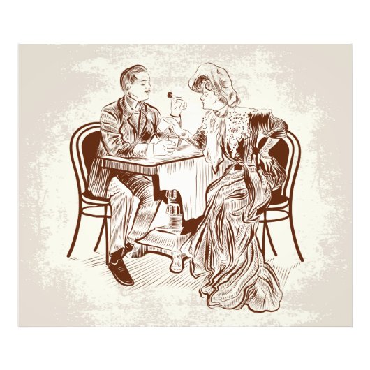 koffie en liefde foto afdruk (Voorkant)