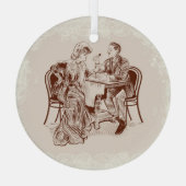 koffie en liefde glas ornament (Achterkant)