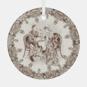 koffie en liefde glas ornament (Voorkant)