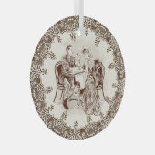 koffie en liefde glas ornament (Voorkant Rechts)