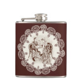 koffie en liefde heupfles (Voorkant)