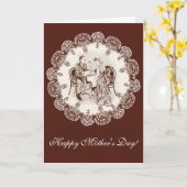 koffie en liefde kaart (Gele Bloem)