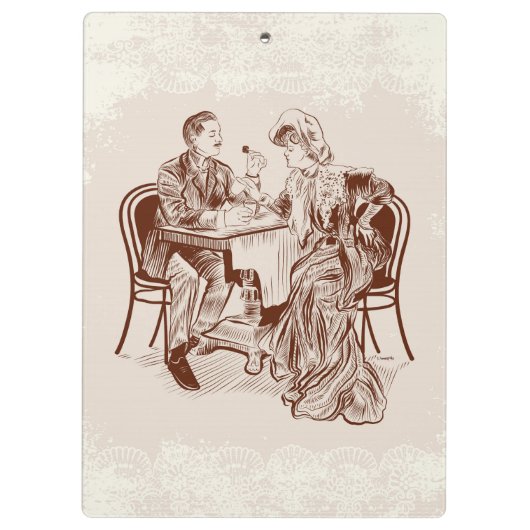 koffie en liefde klembord (Achterkant)