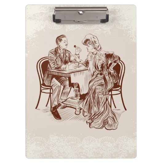 koffie en liefde klembord (Voorkant)