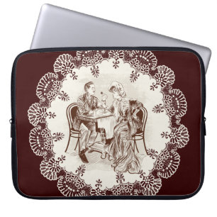 koffie en liefde laptop sleeve