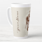 koffie en liefde latte mok (Linkerhoek)