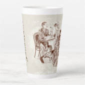 koffie en liefde latte mok (Voorkant)