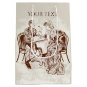 koffie en liefde medium cadeauzakje (Achterkant)