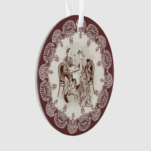 koffie en liefde ornament (voorkant)