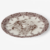 koffie en liefde papieren bordje (Gekanteld)