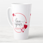 Koffie en Liefde Perfecte Mix  Latte Mok (Linkerhoek)
