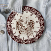 koffie en liefde ronde button 6,0 cm (In situ)