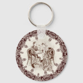 koffie en liefde sleutelhanger (Voorkant)