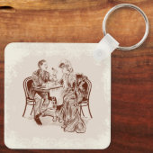 koffie en liefde sleutelhanger (Achterkant)