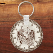 koffie en liefde sleutelhanger (Voorkant)