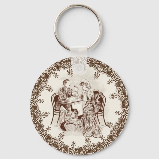 koffie en liefde sleutelhanger (Achterkant)