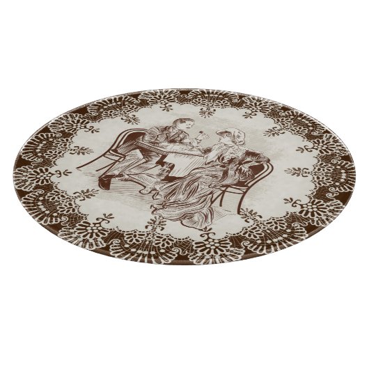 koffie en liefde snijplank (Hoek)