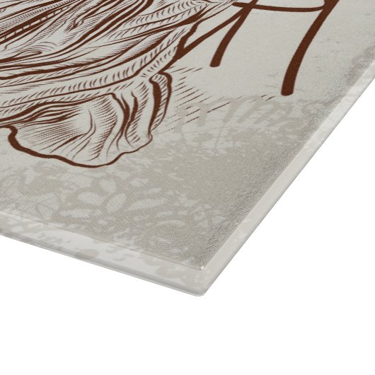 koffie en liefde snijplank (Hoek)