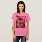 Koffie en liefde t-shirt (Voorkant volledig)