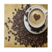 Koffie en liefde tegeltje (Voorkant)